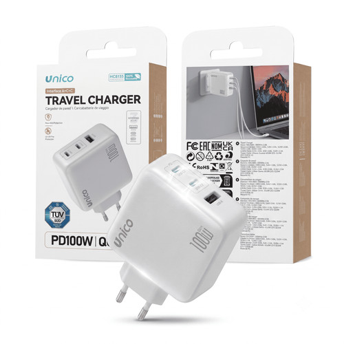 Unico caricabatteria rete - rete, 100w
