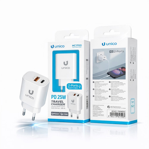 Unico caricabatteria rete 25w - caricabatteria,