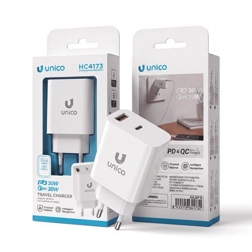 Unico caricabatteria rete 30w - unico,